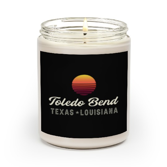 Toledo Bend,TEXAS LOUISIANA Bass Fishing Scented Candles