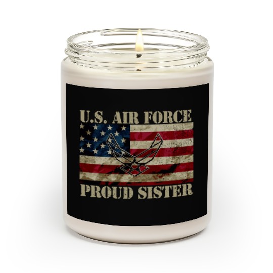 Proud Air Force Sister Military Veteran Pride Us F Scented Candles