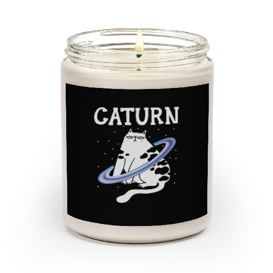 Caturn Cat Owner Saturn Astronomer Astronomy Scented Candles