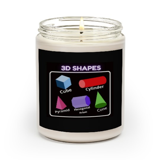Preschool Homeschool,Learn Shapes For Kids Scented Candles