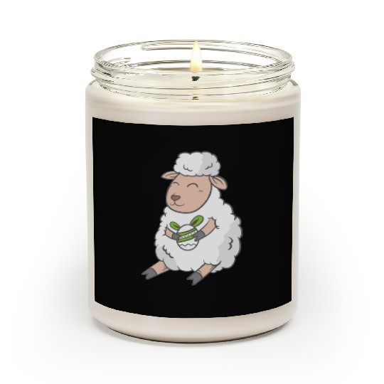 Cute Easter Egg Happy Animal Sheep Gift Scented Candles