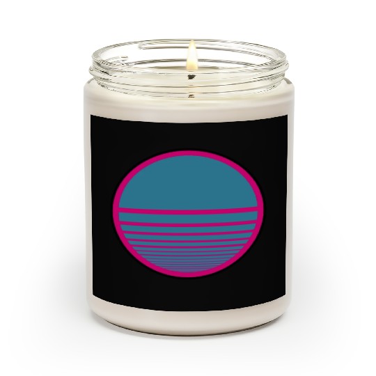 Dark Neon Sun Scented Candles
