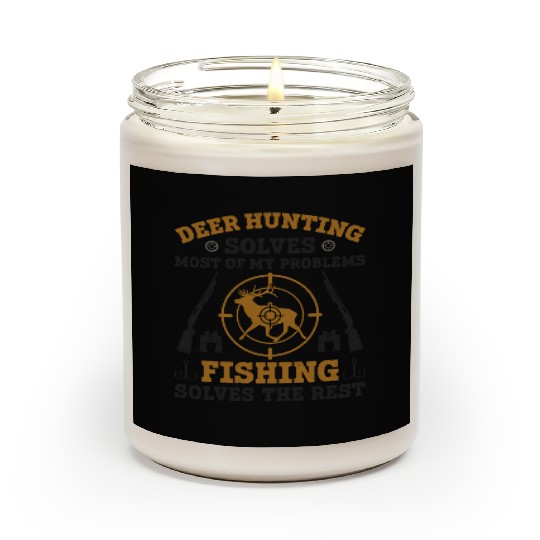 Buck Deer Hunting Hunter Fishing Scented Candles