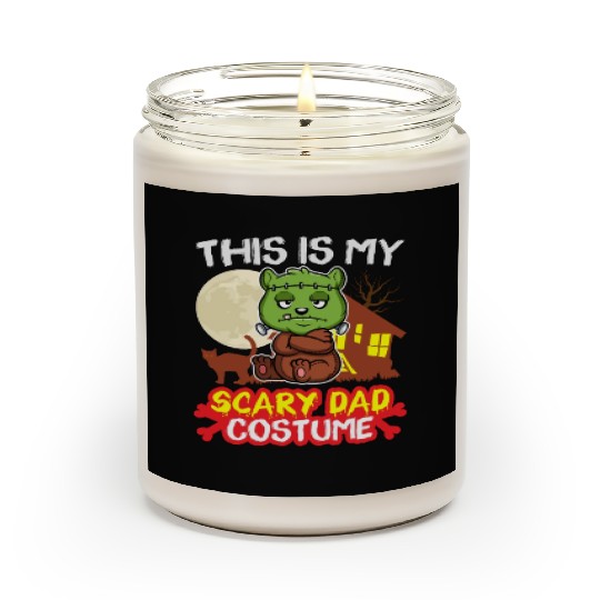This Is My Scary Dad Costume Funny Halloween Scented Candles