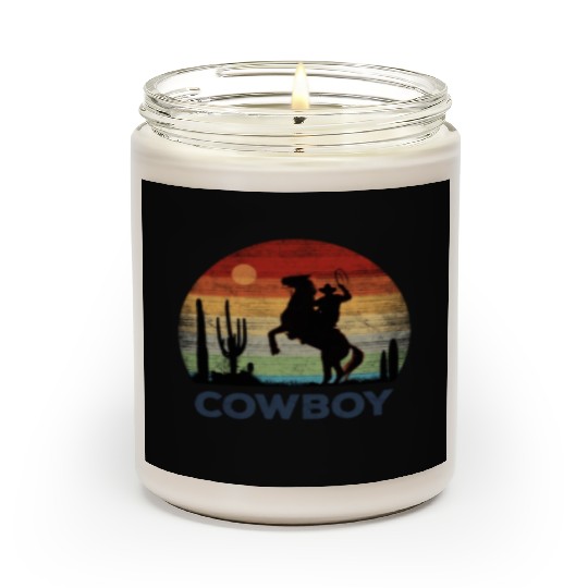 Cowboy - Retro Sunset Scented Candles
