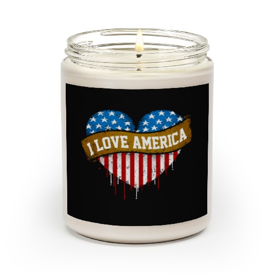 I Love America Scented Candles