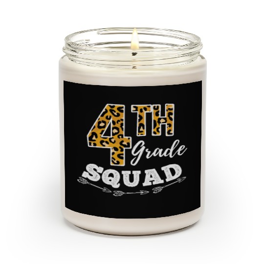 4th Grade Squad Leopard 4th Grade Teacher Scented Candles