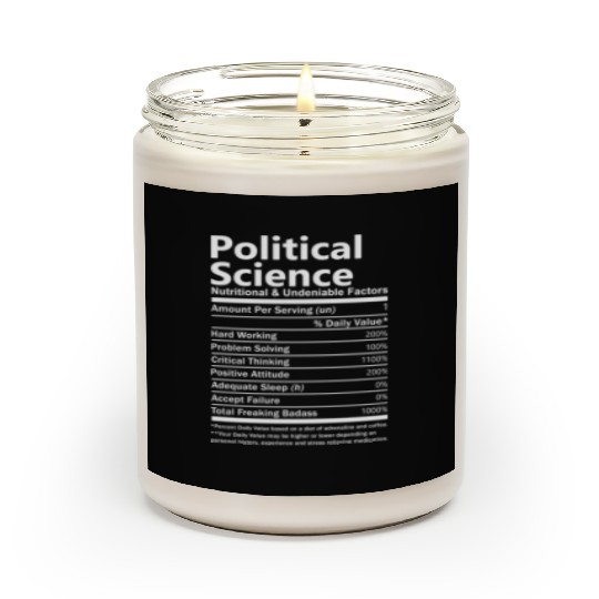 Political Science Scented Candles - Nutritional And Undeni