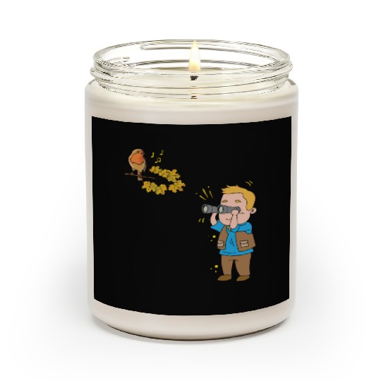 Bird Watching Ornithologist Twitcher Gift Scented Candles