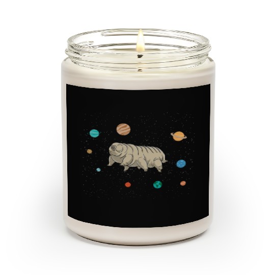 Tardigrade in Space for Tardigrade Lover Posters Scented Candles