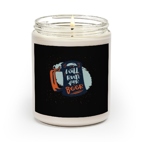 Will Run For Beer Scented Candles