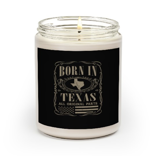 Vintage America US States Born Texas Scented Candles