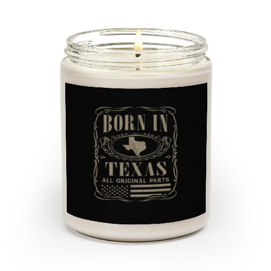 Vintage America US States Born Texas Scented Candles