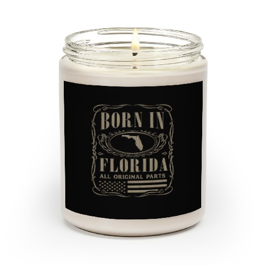 Vintage America US States Born Florida Scented Candles