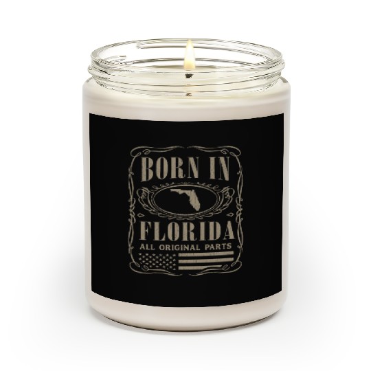 Vintage America US States Born Florida Scented Candles