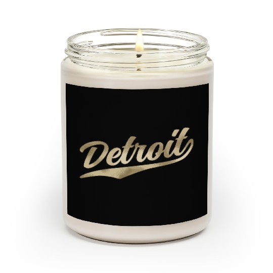 Detroit Michigan Cool Retro 1970S Vintage Scented Candles