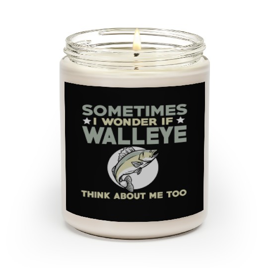 Funny Walleye Fishing Lover Scented Candles