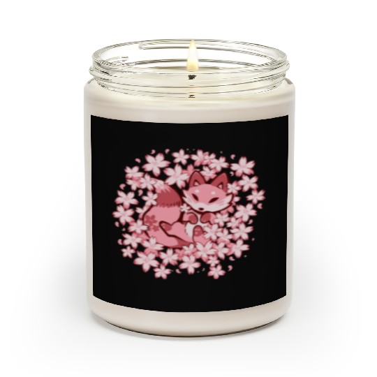 Cherry Blossom Fox Scented Candles