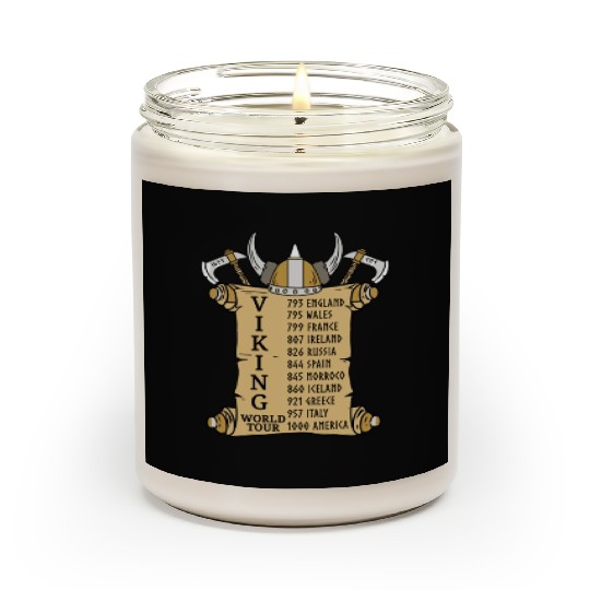 Viking World Tour For Vikings Lover Scented Candles