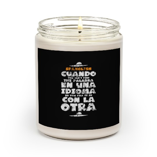 Funny Spanish Teacher Gift Spanish Language Teache Scented Candles