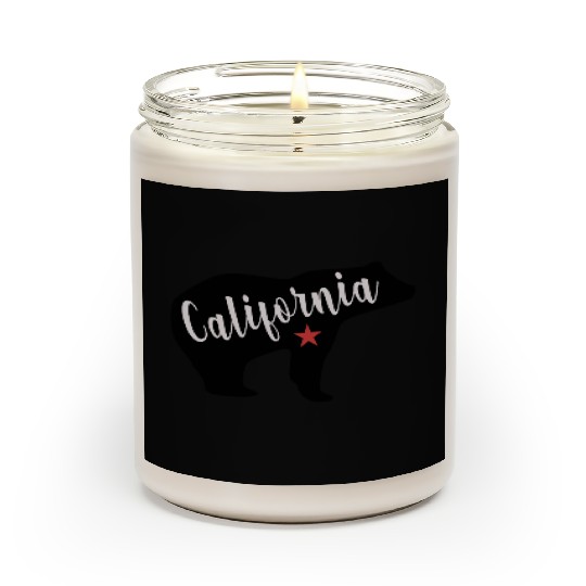 California Bear Flag Scented Candles