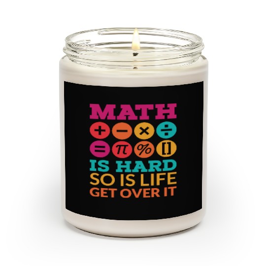 Funny Math Teacher Mathematician Education Joke Scented Candles