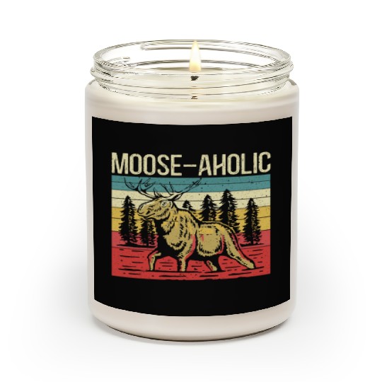 Moose-aholic Moose Wildlife Animal Alces Elk Deer Scented Candles