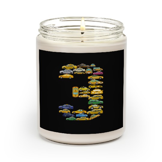 3rd Birthday Gift Taxi Car Boys Kids 3 Year Old Scented Candles