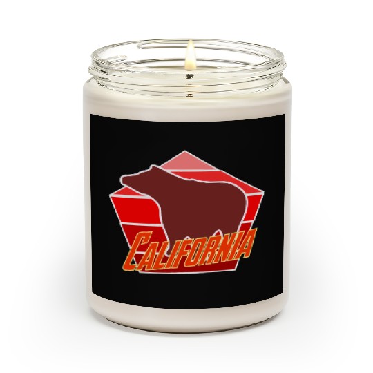 California Bear Flag Scented Candles