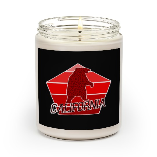 California Bear Flag Scented Candles