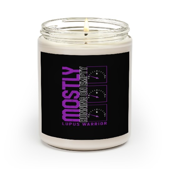 Lupus Awareness Scented Candles, Mostly Running Empty,