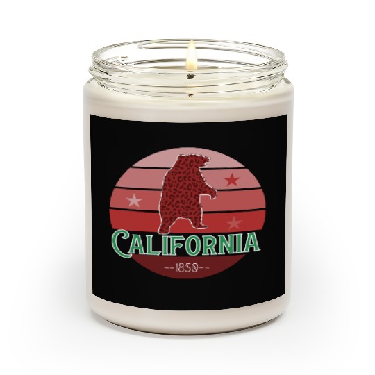 California Bear Flag Scented Candles