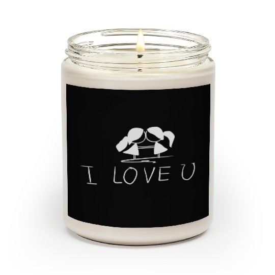 lesbian couple couple i love you Scented Candles