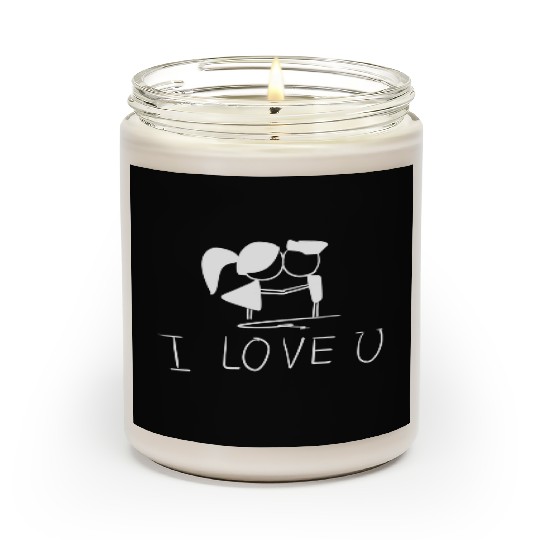 i love you valentines day couple Scented Candles