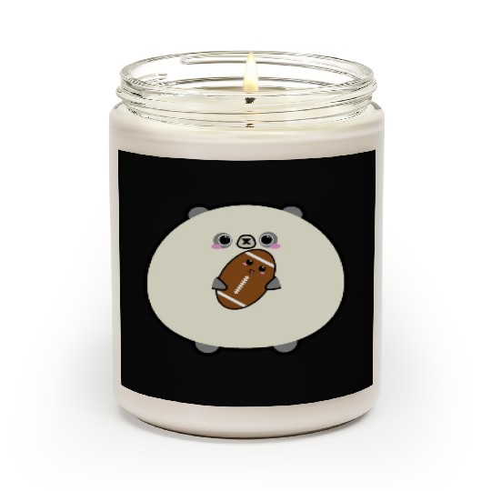 Fantasy football panda cute Scented Candles