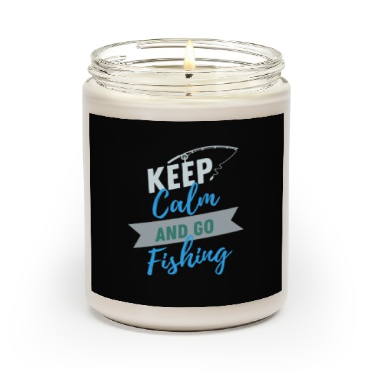 Keep Calm Fishing Lifestyle and Hobbies Scented Candles