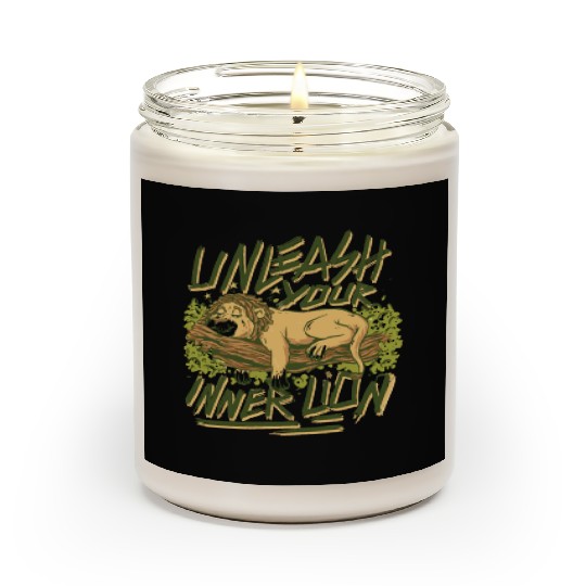 Lion Sleeping Scented Candles