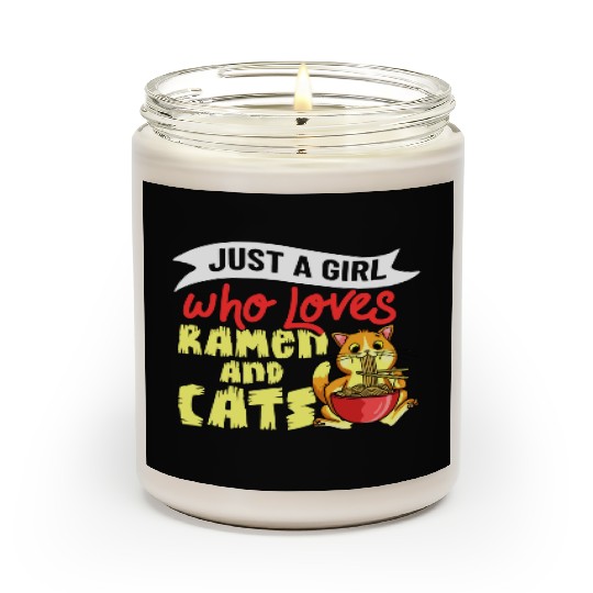 Ramen Cat Bowl Chicken Noodle Soup Japanese Scented Candles