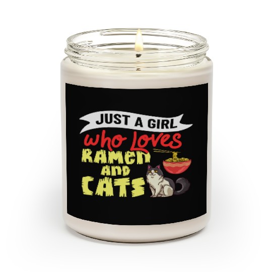 Ramen Cat Bowl Chicken Noodle Soup Japanese Scented Candles