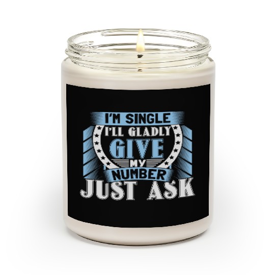 Single Independent Relationship Status Gift Idea Scented Candles