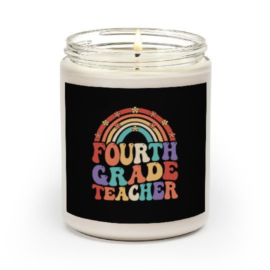 4th Grade Teacher Rainbow First Day Of School Scented Candles