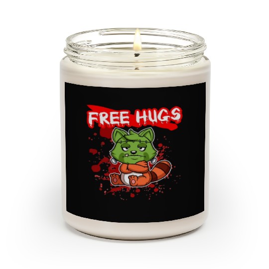 Free Hugs Halloween Sarcasm Scary Creepy Costume Scented Candles