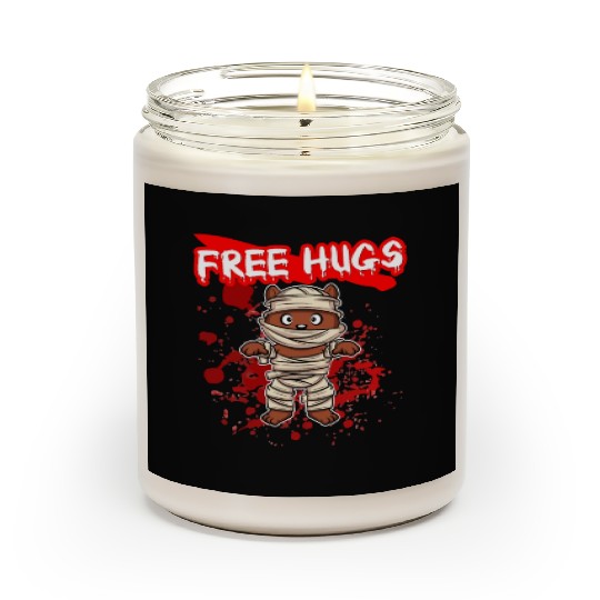 Free Hugs Halloween Sarcasm Scary Creepy Costume Scented Candles
