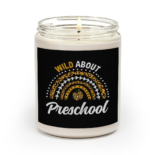 Wild About Preschool Teacher Rainbow Scented Candles