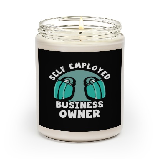 Self Employed Business Owner Freelancer Work Boss Scented Candles
