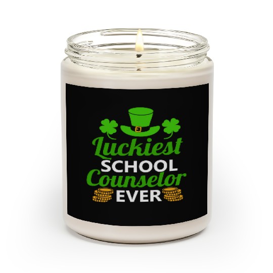 Luckiest School Counselor Ever St. Patrick's Day Scented Candles