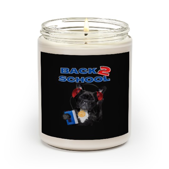 FRENCH BULLDOG BACK 2 SCHOOL aka BACK TO SCHOOL Scented Candles