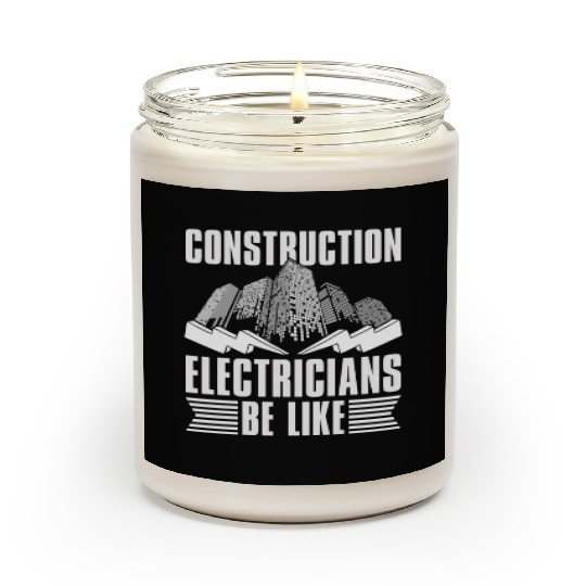 Electrician Electrical Engineer Lineman Scented Candles