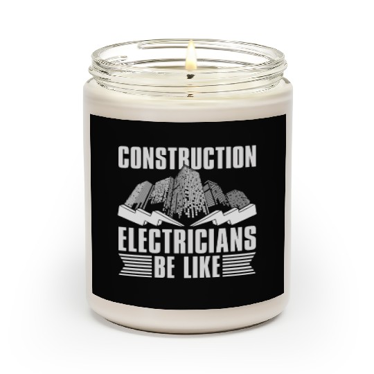 Electrician Electrical Engineer Lineman Scented Candles