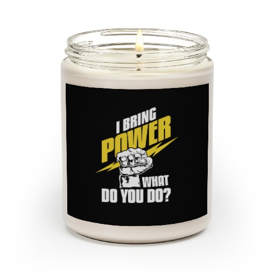 Electrician Electrical Engineer Lineman Scented Candles